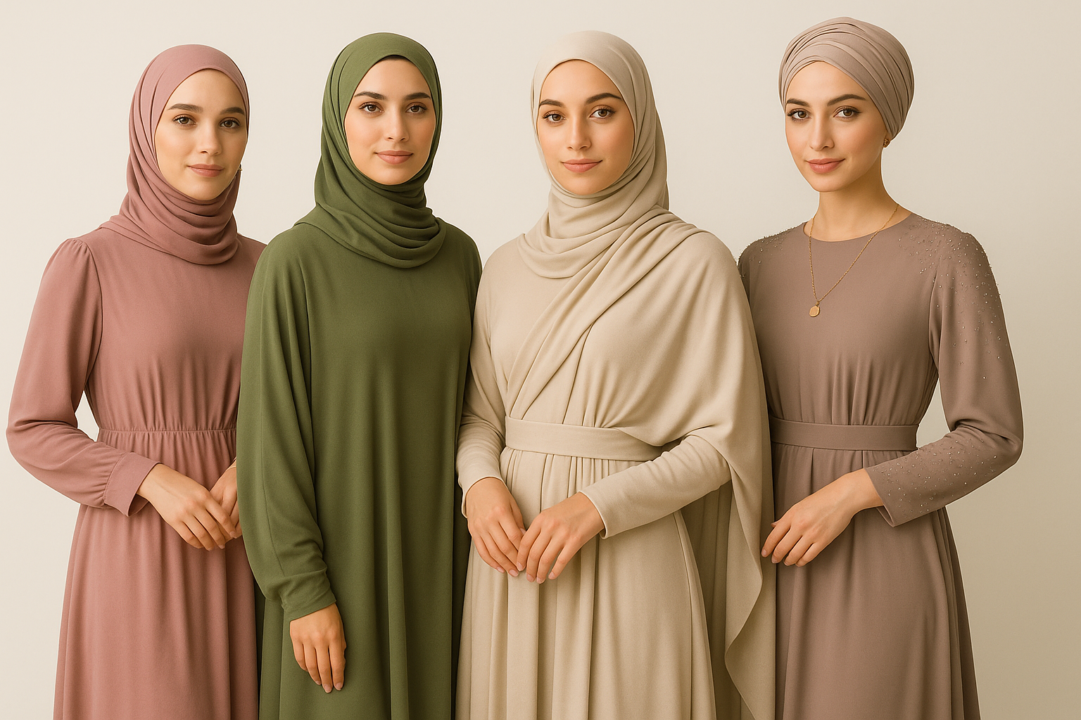modest Party & Casual Wear, Abayas, Hijabs, Jewelry, dresses, Cardigans and Long coats for women.