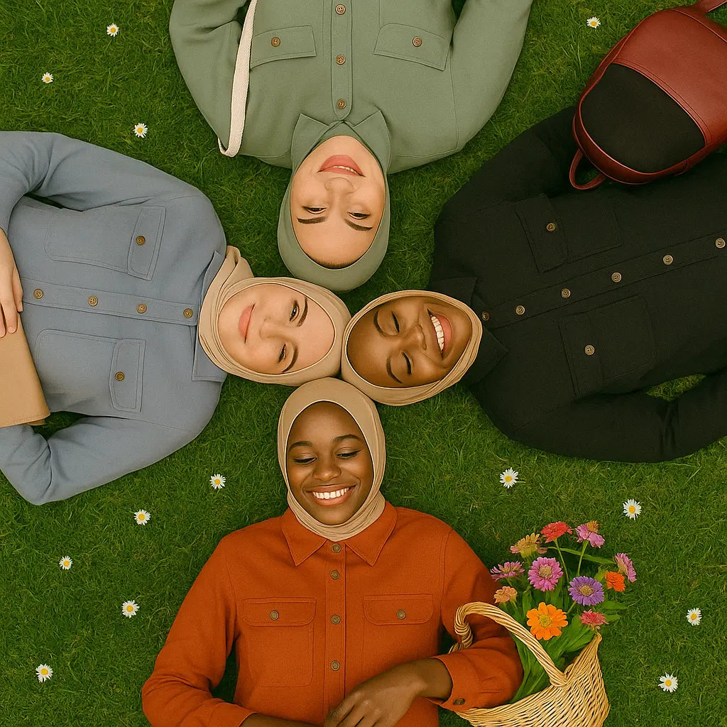 Linen Buttoned Co-ord Set – Summer Modest Outfit Zari Hijabeez