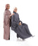 Soft silk stylish abaya featuring bow sleeves, crafted for comfort and sophistication| Pink Purple