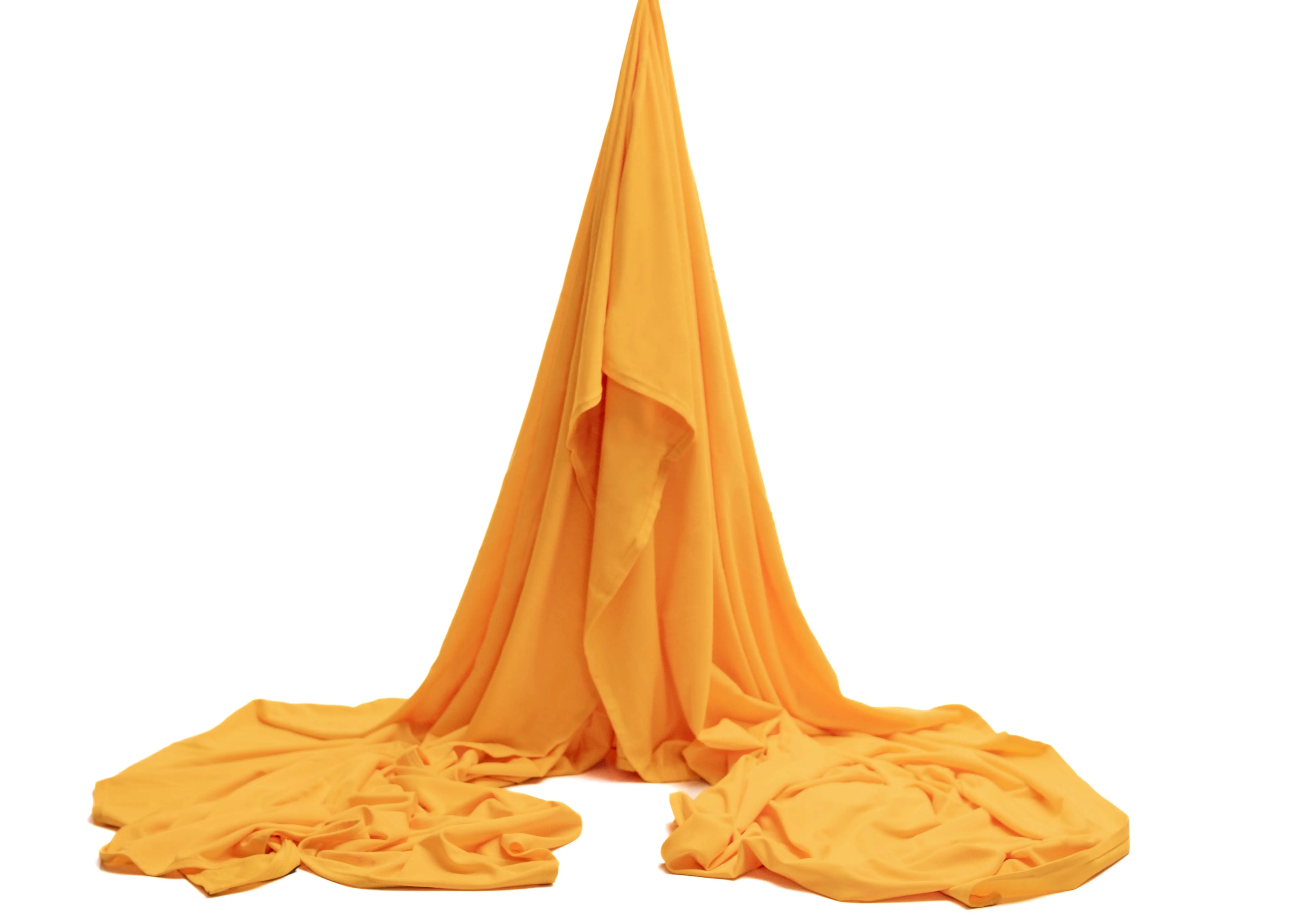 Bamboo jersey hijab, lightweight and breathable, made from eco-friendly bamboo and spandex blend. Perfect for modest fashion styling | Mustard