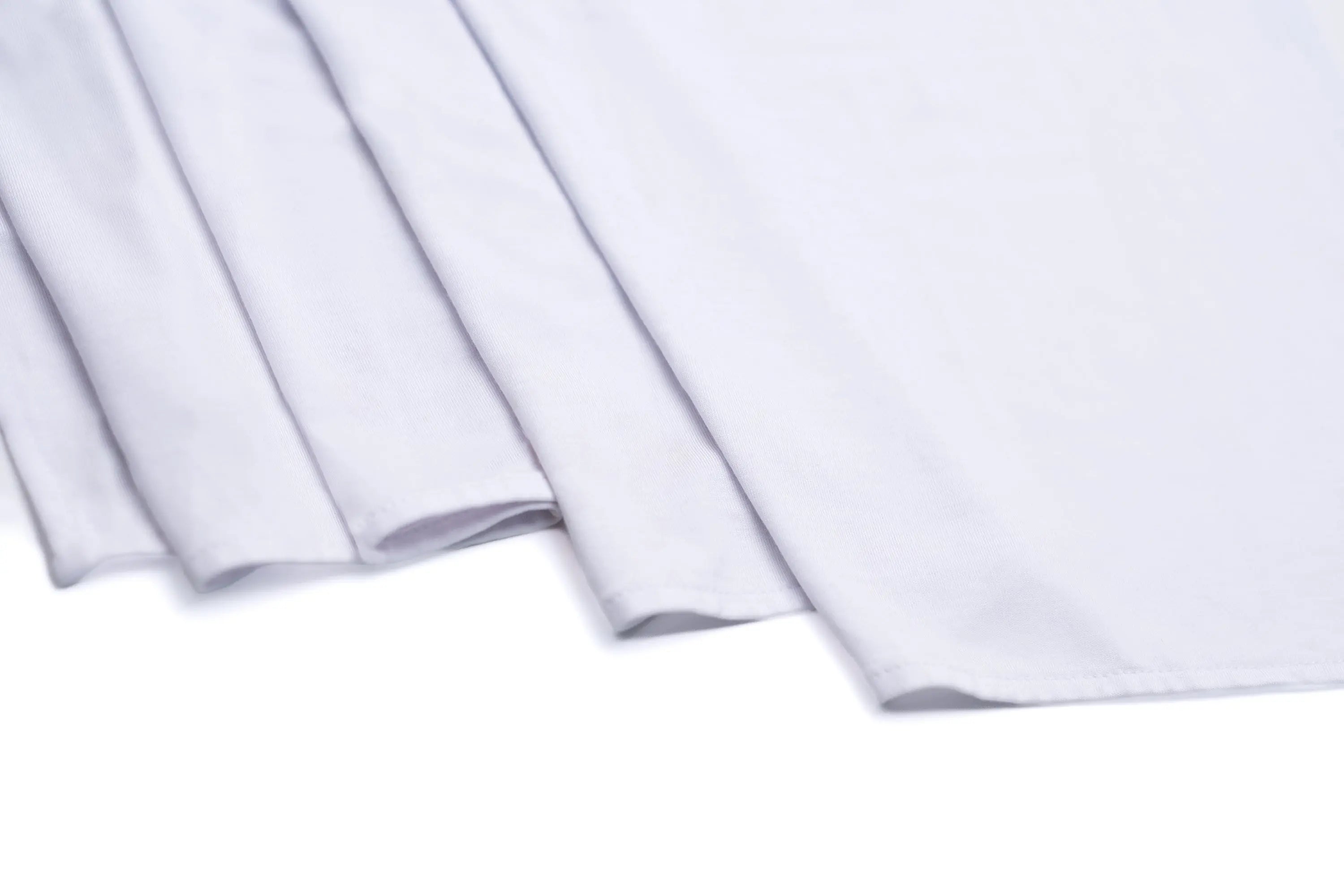 Bamboo jersey hijab, lightweight and breathable, made from eco-friendly bamboo and spandex blend. Perfect for modest fashion styling | White