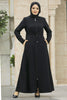 Modest Full Zipper Abaya with Side Pockets – Wrinkle-Free Design