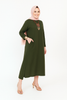 Mustard Long Shirt with Side Pocket in Soft Linen Fabric