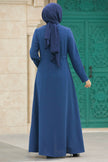 Modest Full Zipper Abaya with Side Pockets – Wrinkle-Free Design