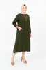 Mustard Long Shirt with Side Pocket in Soft Linen Fabric