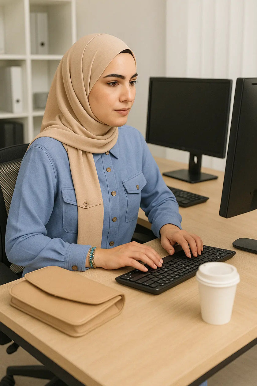 Linen Buttoned Co-ord Set – Summer Modest Outfit Zari Hijabeez