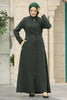 Modest Full Zipper Abaya with Side Pockets – Wrinkle-Free Design