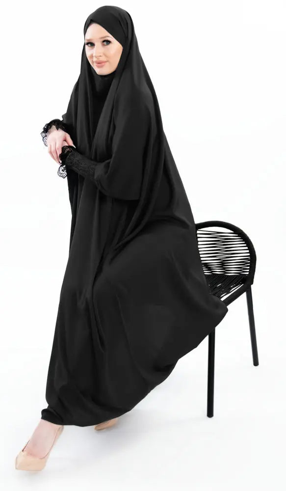 Silk Abaya | Black