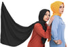 Elegant chiffon hijab, perfect for adding sophistication to any outfit | Black