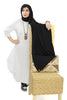 Premium soft silk long hijab, offering unparalleled elegance and luxury for your outfit | Black