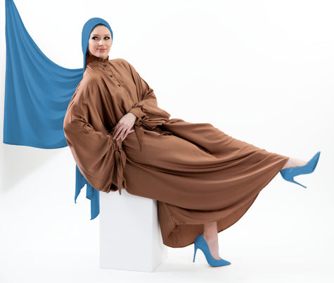 Premium soft lycra long hijabs for luxurious comfort and style | Blue