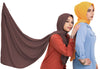 Elegant chiffon hijab, perfect for adding sophistication to any outfit | Coffee