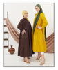 Cotton long dress for summer, breathable and lightweight for warm weather | Mustard