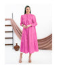 Cotton long dress for summer, breathable and lightweight for warm weather | Pink