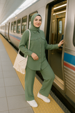 Linen Buttoned Co-ord Set – Summer Modest Outfit