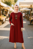 Mustard Long Shirt with Side Pocket in Soft Linen Fabric