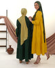 Premium soft silk long hijab, offering unparalleled elegance and luxury for your outfit | Green Mustard