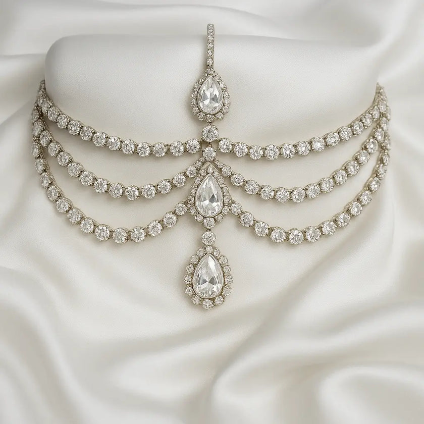 Bridal Forehead Jewelry Zari Hijabeez