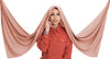 Elegant chiffon hijab, perfect for adding sophistication to any outfit | Peach