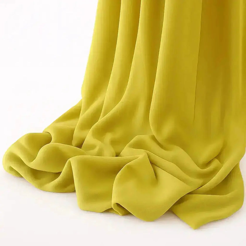 Golden Sand Madina Silk Hijab – Semi-shine, non-slip, soft and breathable. Luxurious, heavy, and comfortable hijab with a matte look, size 180x70cm. | Golden Sand