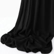 Madina Silk Hijab – Semi-shine, non-slip, soft and breathable. Luxurious, heavy, and comfortable hijab with a matte look, size 180x70cm. | Velvet Black