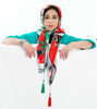 Luxurious Silk Palestinian Hijab Scarves with Four Corner Tassels