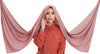 Elegant chiffon hijab, perfect for adding sophistication to any outfit | Pink