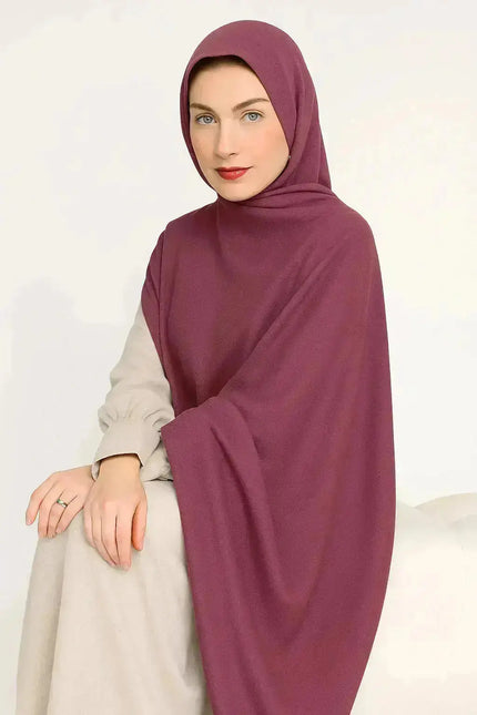 modal fabric hijab, haute hijab modal, hijab modal, pink modal hijab, soft, breathable, non-slip, cotton fabric | Pink