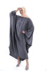 Soft silk stylish abaya featuring bow sleeves, crafted for comfort and sophistication | Purple