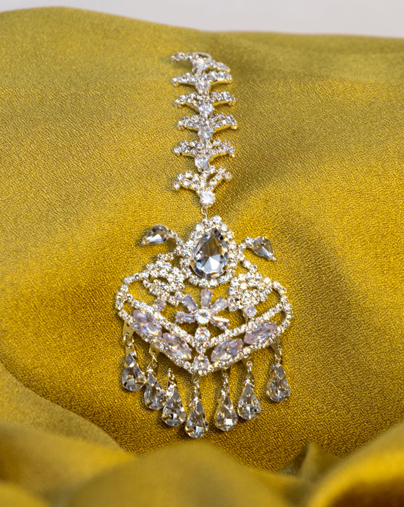 Silver Indian style forehead bindia | Silver