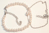 Set of two anklets featuring white beads, perfect for adding elegance to any ensemble