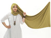 Premium soft silk long hijab, offering unparalleled elegance and luxury for your outfit. | Mustard