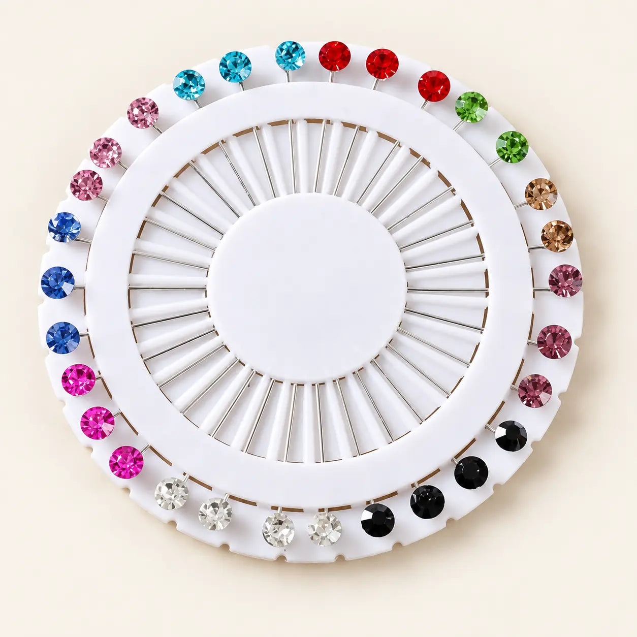 Rhinestone Studded Colorful Scarf Clips/Pins Zari Hijabeez