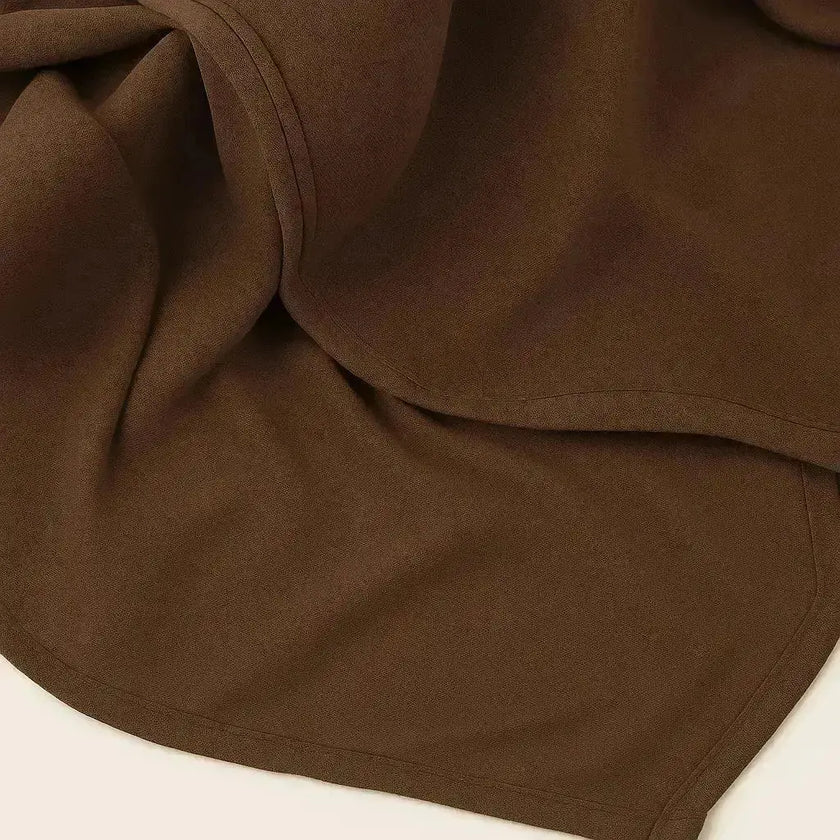 modal fabric hijab, haute hijab modal, hijab modal, pink modal hijab, soft, breathable, non-slip, cotton fabric | Khaki