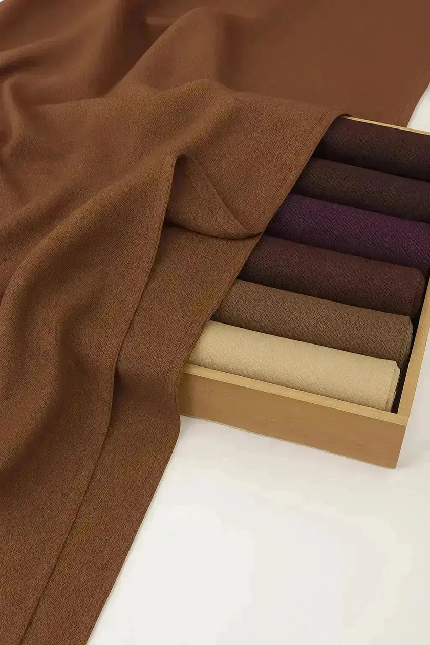 modal fabric hijab, haute hijab modal, hijab modal, pink modal hijab, soft, breathable, non-slip, cotton fabric | Khaki
