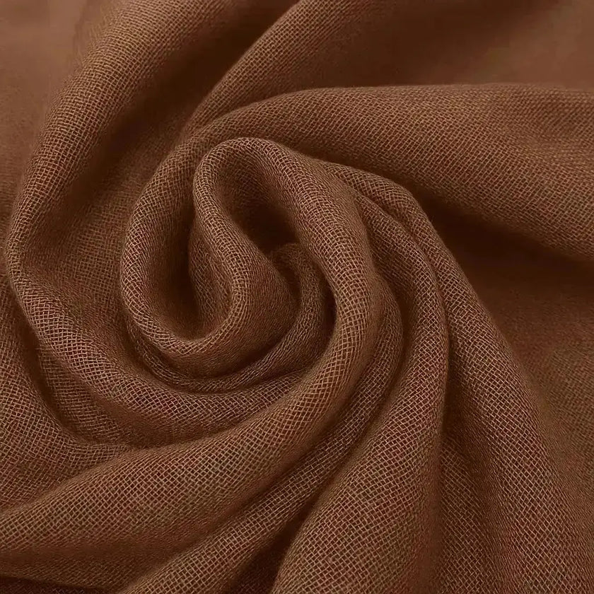 modal fabric hijab, haute hijab modal, hijab modal, pink modal hijab, soft, breathable, non-slip, cotton fabric | Khaki