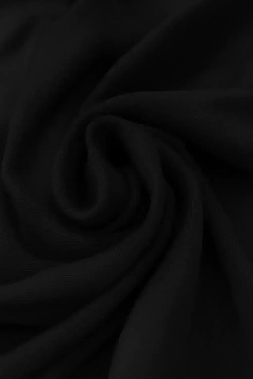 modal fabric hijab, haute hijab modal, hijab modal, pink modal hijab, soft, breathable, non-slip, cotton fabric | Black