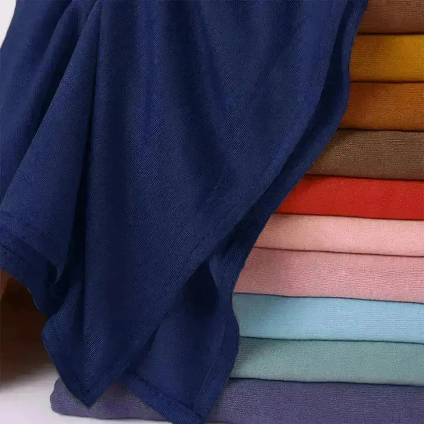modal fabric hijab, haute hijab modal, hijab modal, pink modal hijab, soft, breathable, non-slip, cotton fabric | Blue