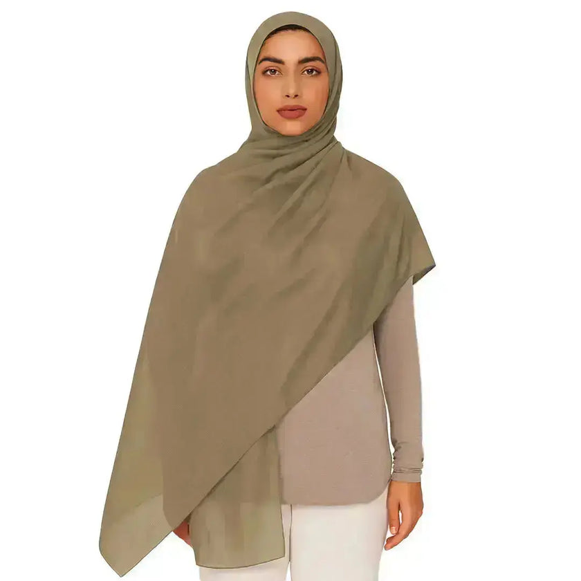 modal fabric hijab, haute hijab modal, hijab modal, pink modal hijab, soft, breathable, non-slip, cotton fabric | Mustard