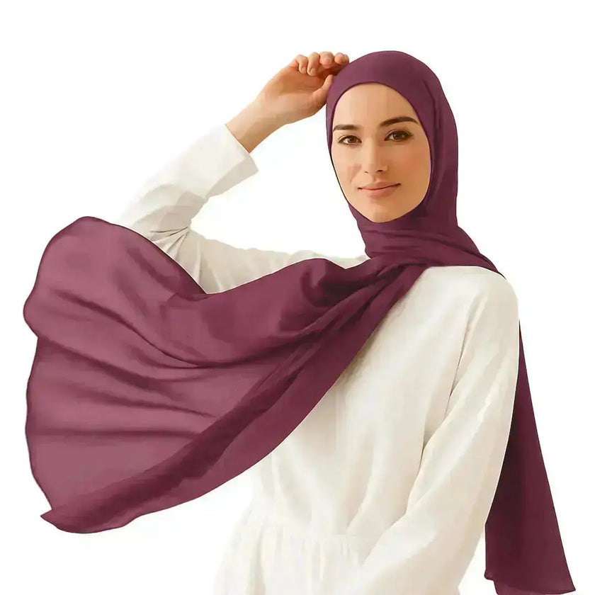 modal fabric hijab, haute hijab modal, hijab modal, pink modal hijab, soft, breathable, non-slip, cotton fabric | Pink