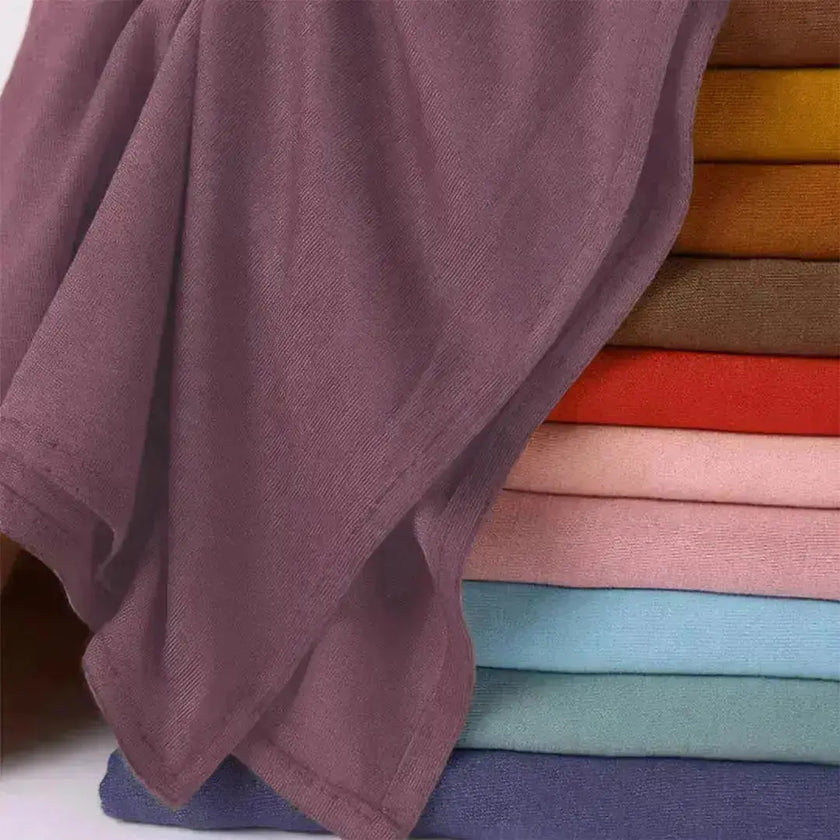 modal fabric hijab, haute hijab modal, hijab modal, pink modal hijab, soft, breathable, non-slip, cotton fabric | Pink