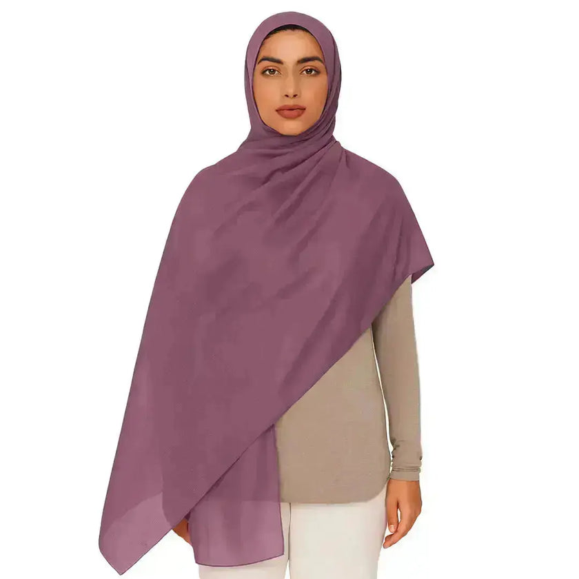modal fabric hijab, haute hijab modal, hijab modal, pink modal hijab, soft, breathable, non-slip, cotton fabric | Pink