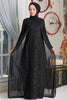 Elegant Lace Chiffon Overlay Gown – Modest Formal Dress for Women
